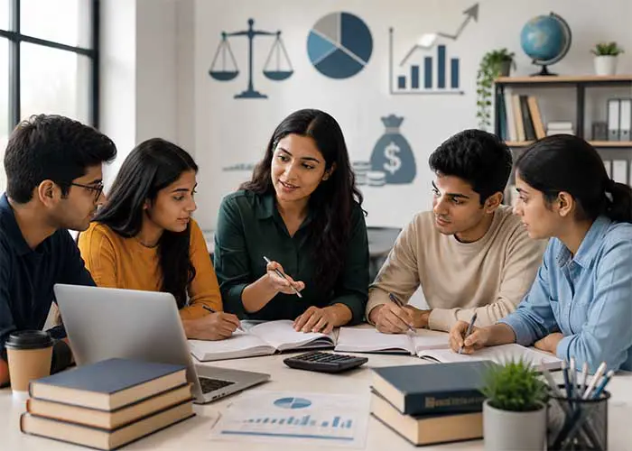 BCom coaching classes for college students studying commerce accountancy and economics