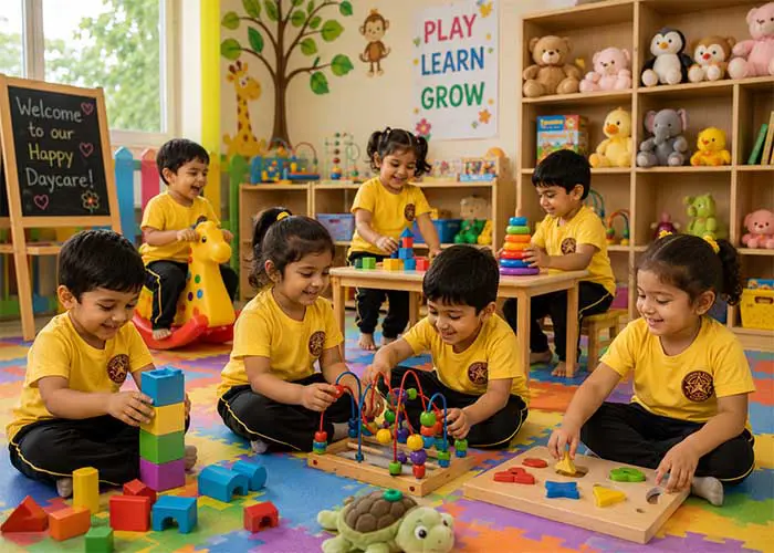 Playgroup class activities for toddlers at Shining Stars School Lohegaon Pune